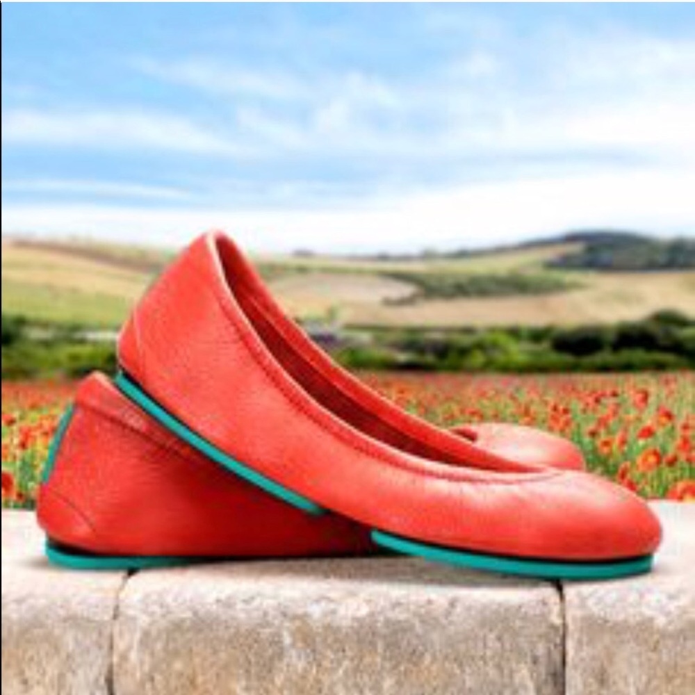 Tieks in Poppy size 8 w/box